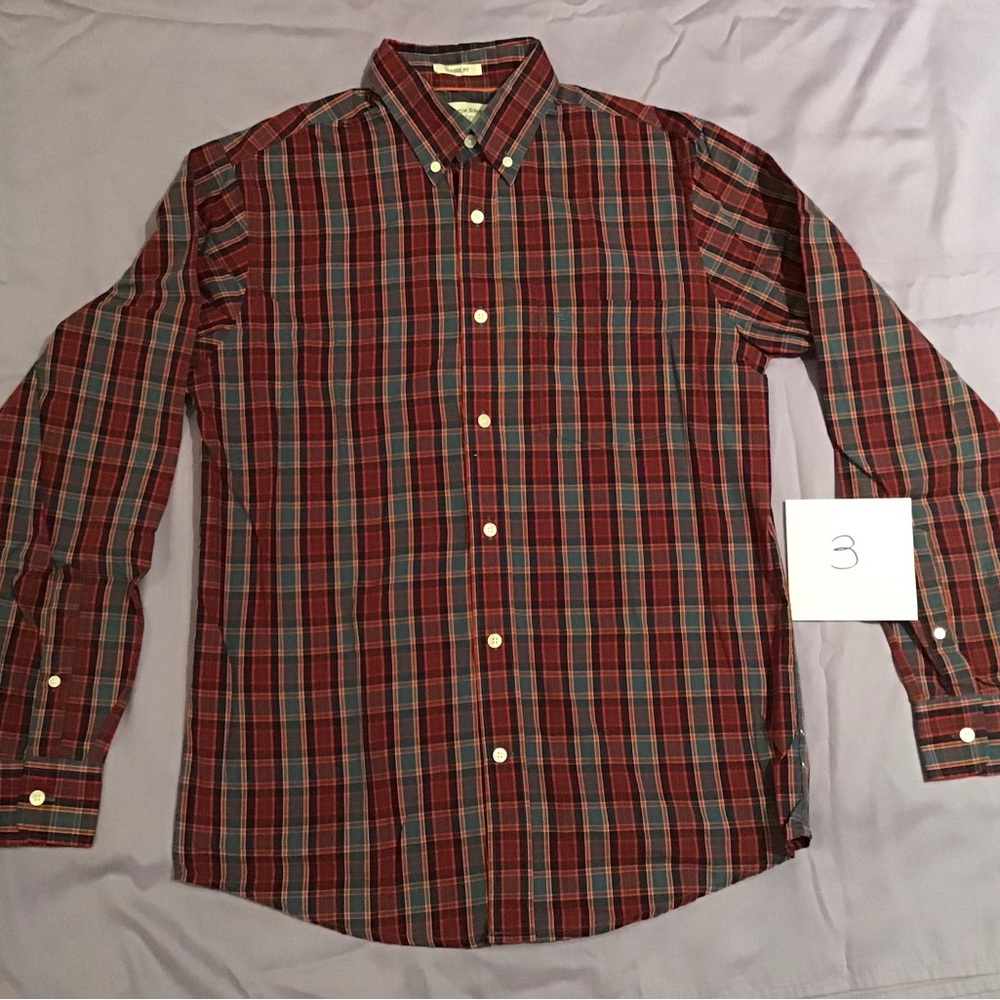 Dockers plaid button up shirt classic fit